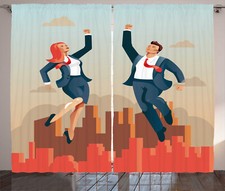 Business Curtains Formal Man