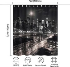 Black and White Mens Shower