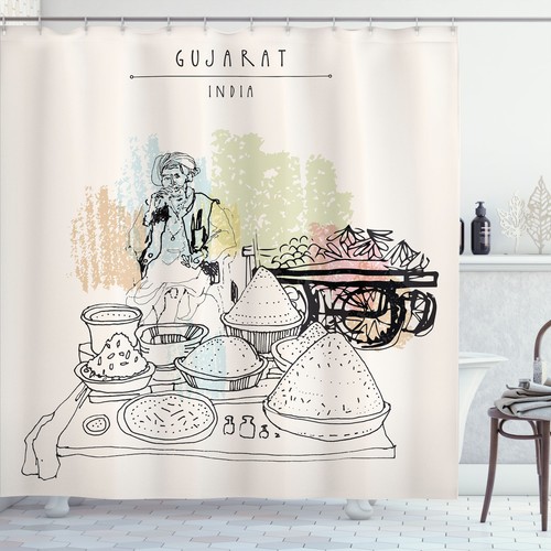 City shower curtain - city,