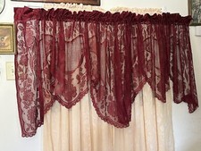 VTG 2 Red Hanging Valance