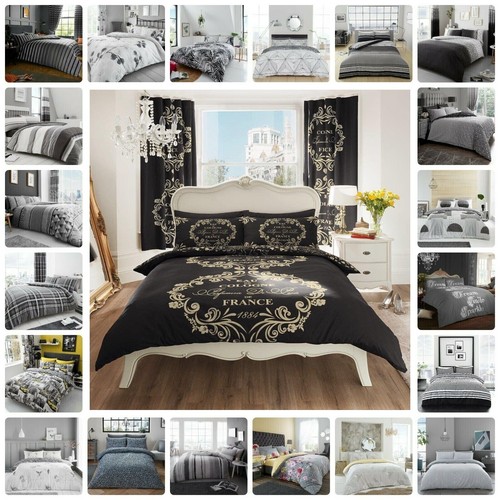 Luxury grey black duvet cover - luxury,